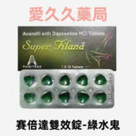 賽倍達雙效錠Super Filana綠水鬼